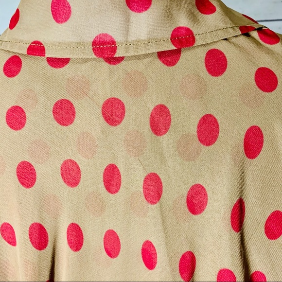 FREE PEOPLE Polka Dot Button Down Blouse - Picture 5 of 7
